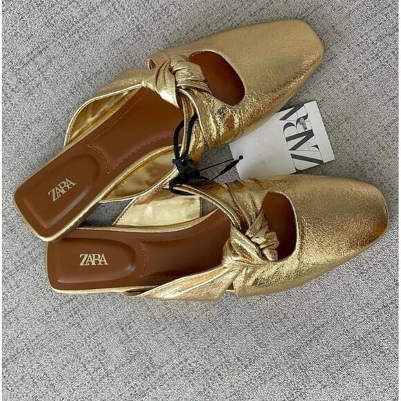ZARA Square Toe Slip-Ons NWT - Picture 3 of 12